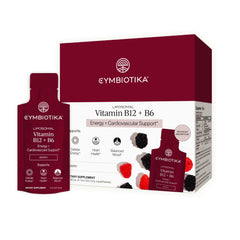 CYMBIOTIKA frente del empaque mostrando diseño y beneficio energía sostenida