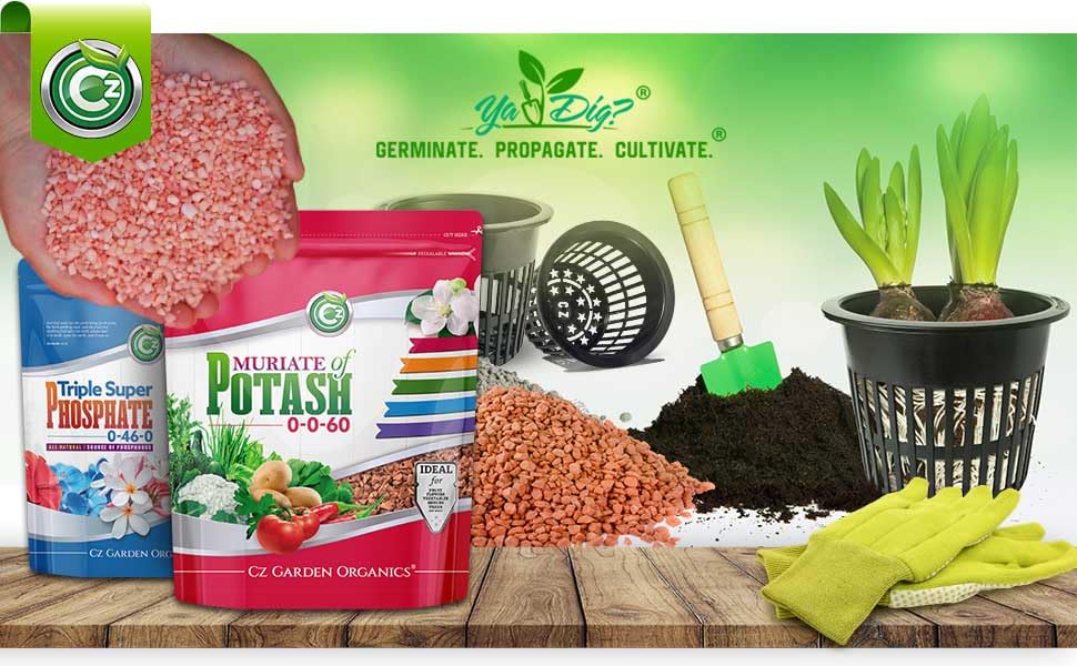 Cz Garden etiqueta con información de análisis y origen EE. UU.