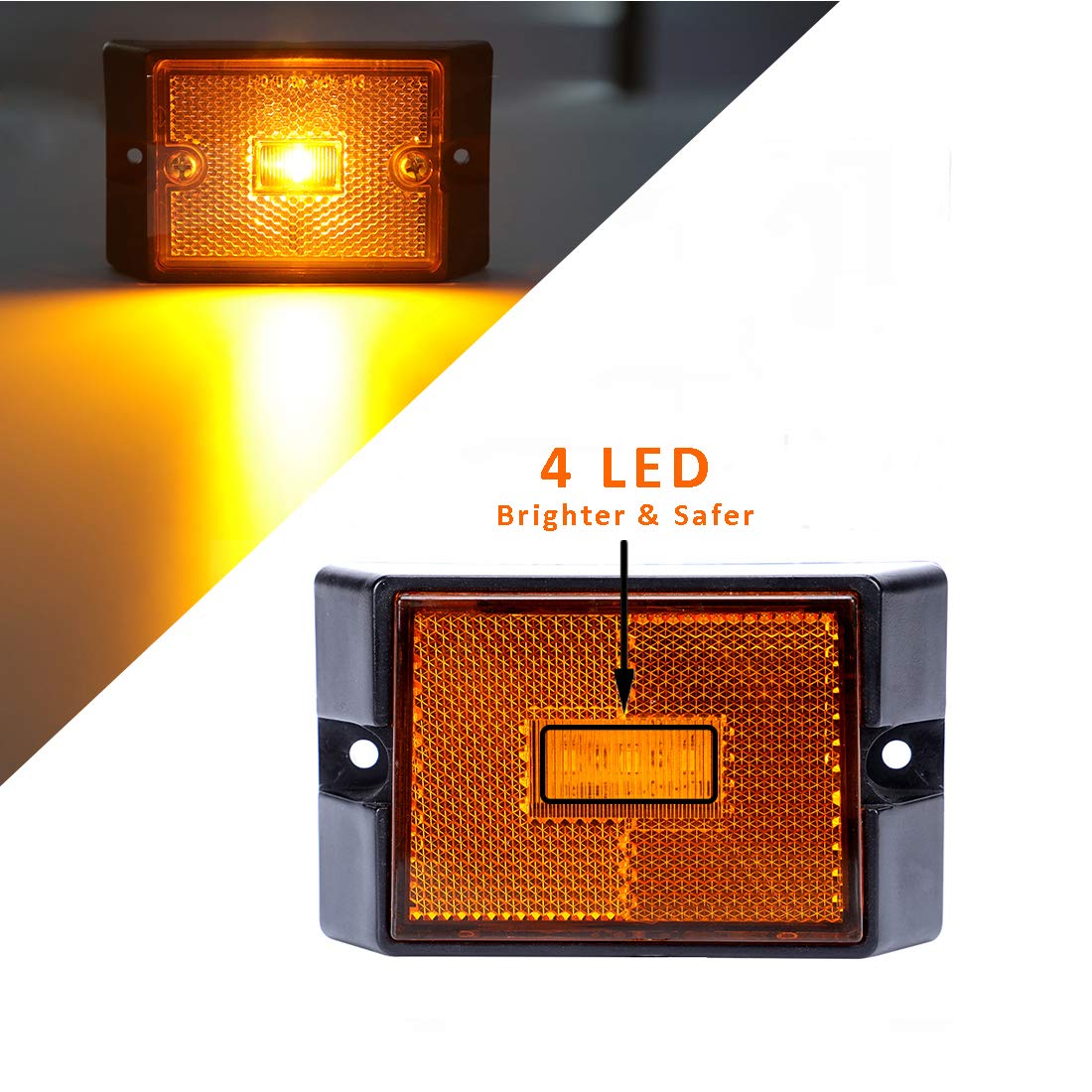 CZC AUTO illuminated license plate at night providing clear legal visibility