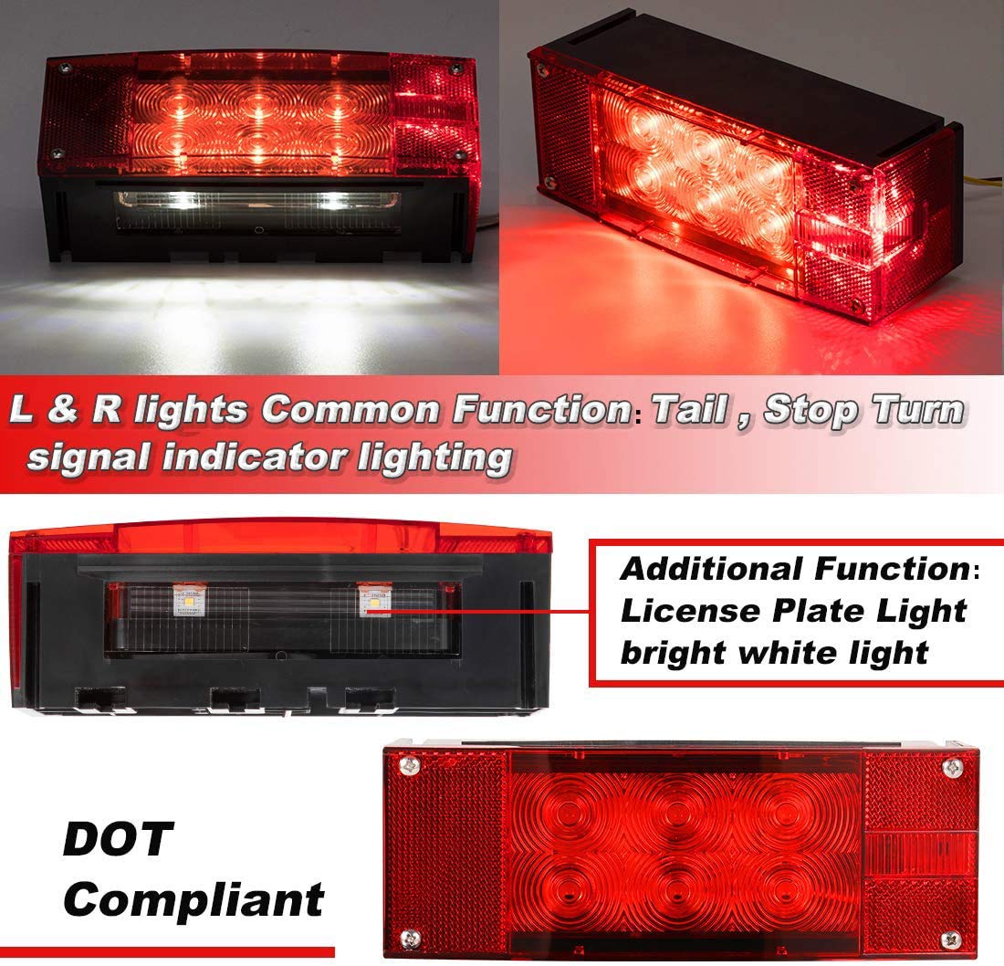 CZC AUTO mounted on boat trailer demonstrating waterproof performance and night visibility