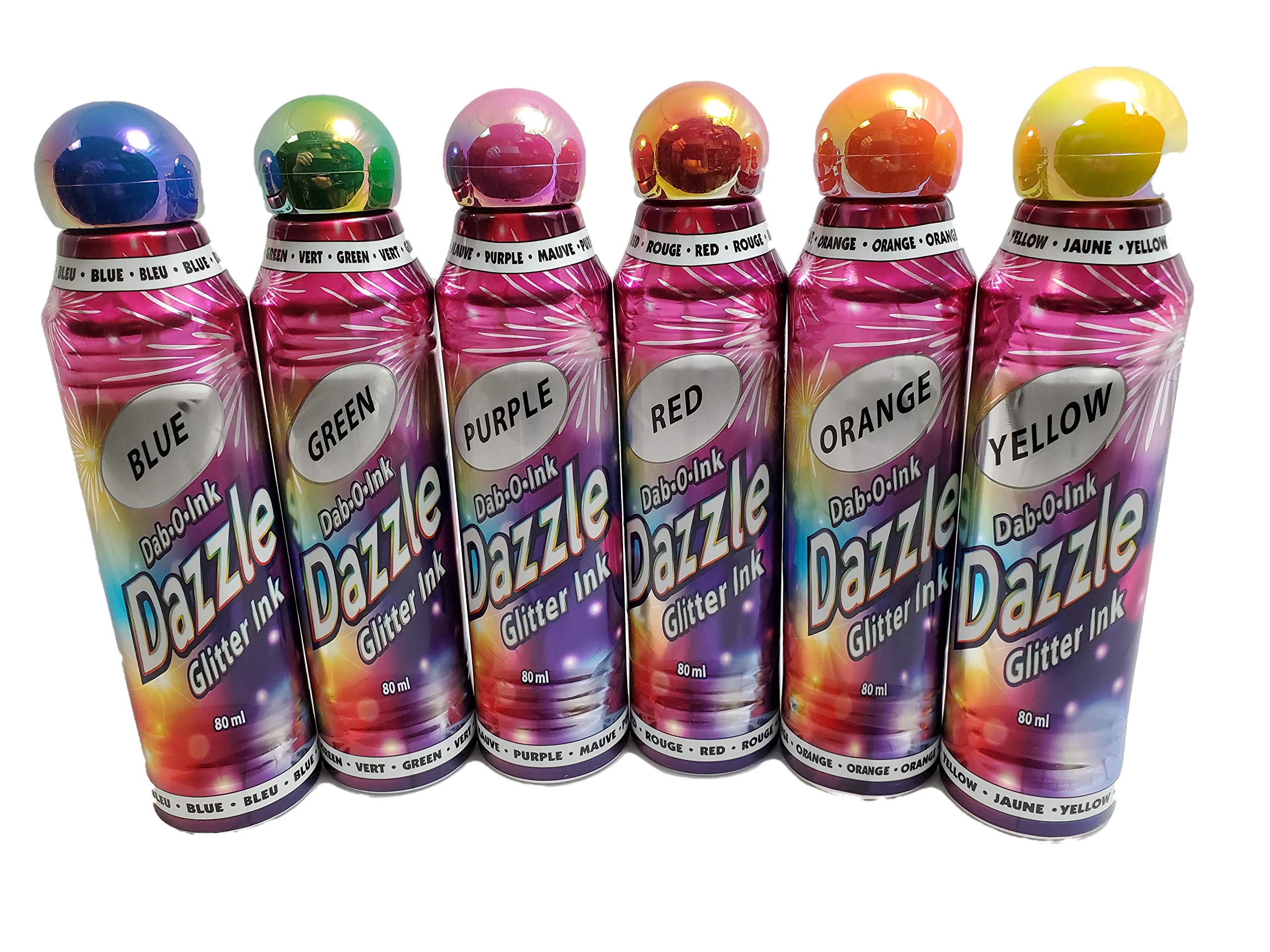 Dab-O-Ink aplicadores frontales con purpurina que realzan proyectos