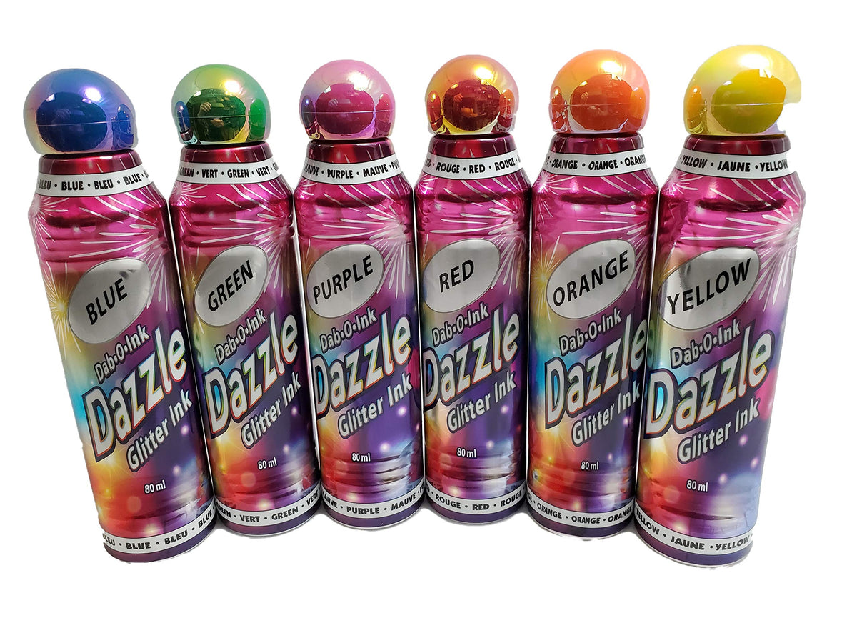Dab-O-Ink aplicadores frontales con purpurina que realzan proyectos