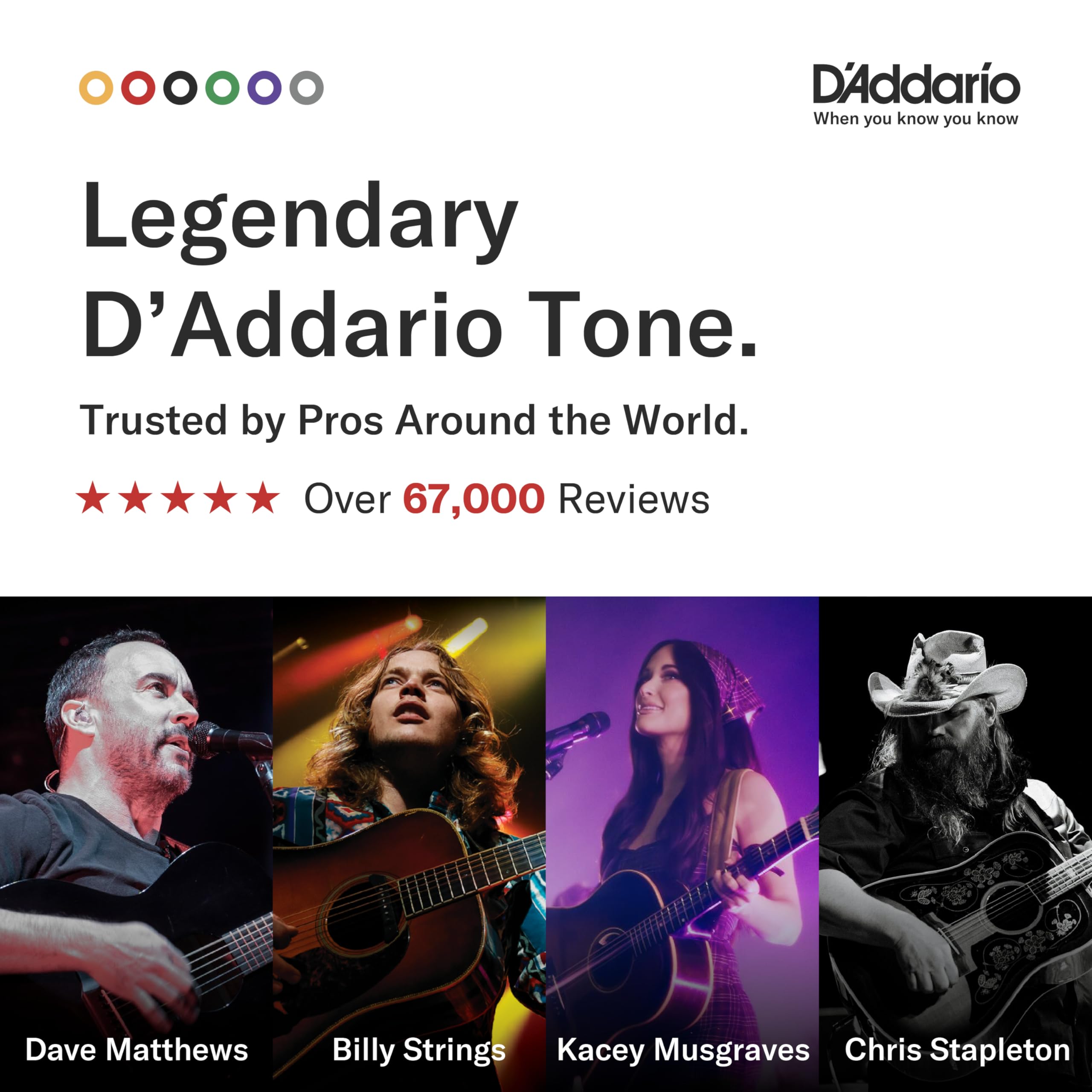 D'Addario primer plano del bobinado phosphor bronze mostrando durabilidad