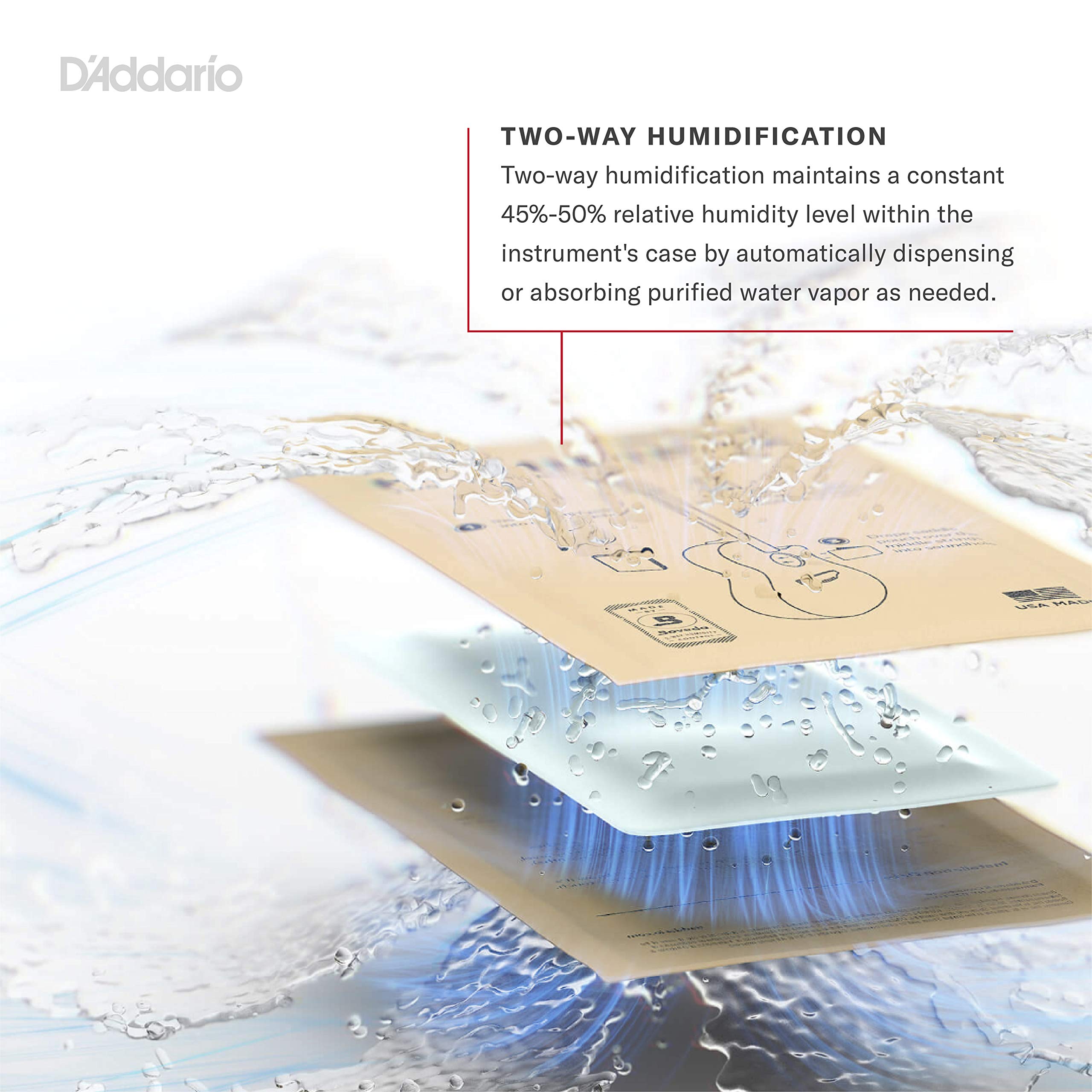 D'Addario Humidipak bolsa de malla detalle que protege el acabado