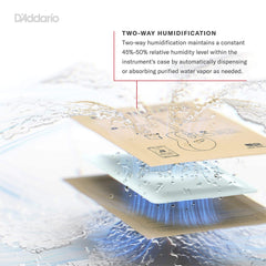D'Addario Humidipak bolsa de malla detalle que protege el acabado