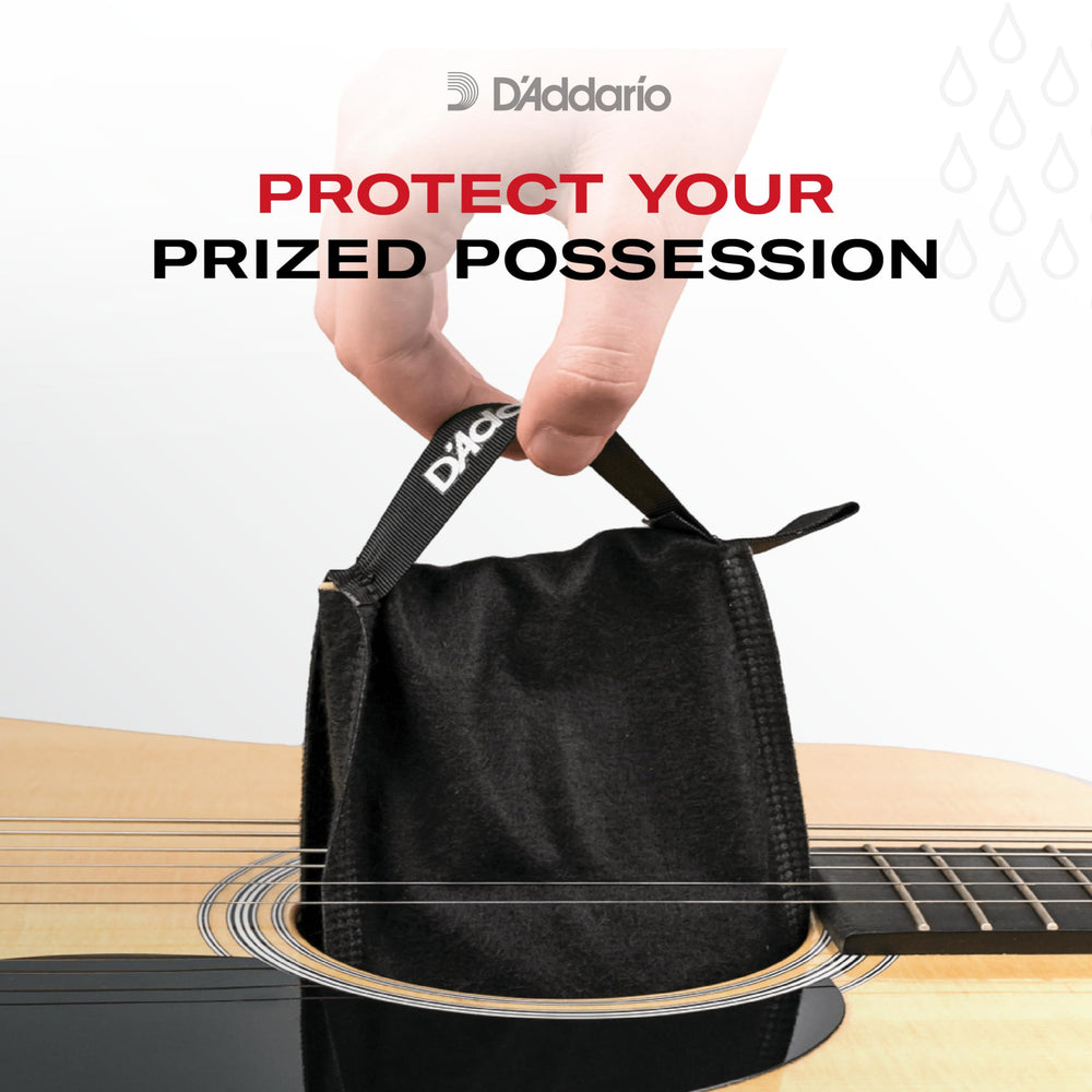 D'Addario Humidipak comparación de tamaño para ver escala práctica