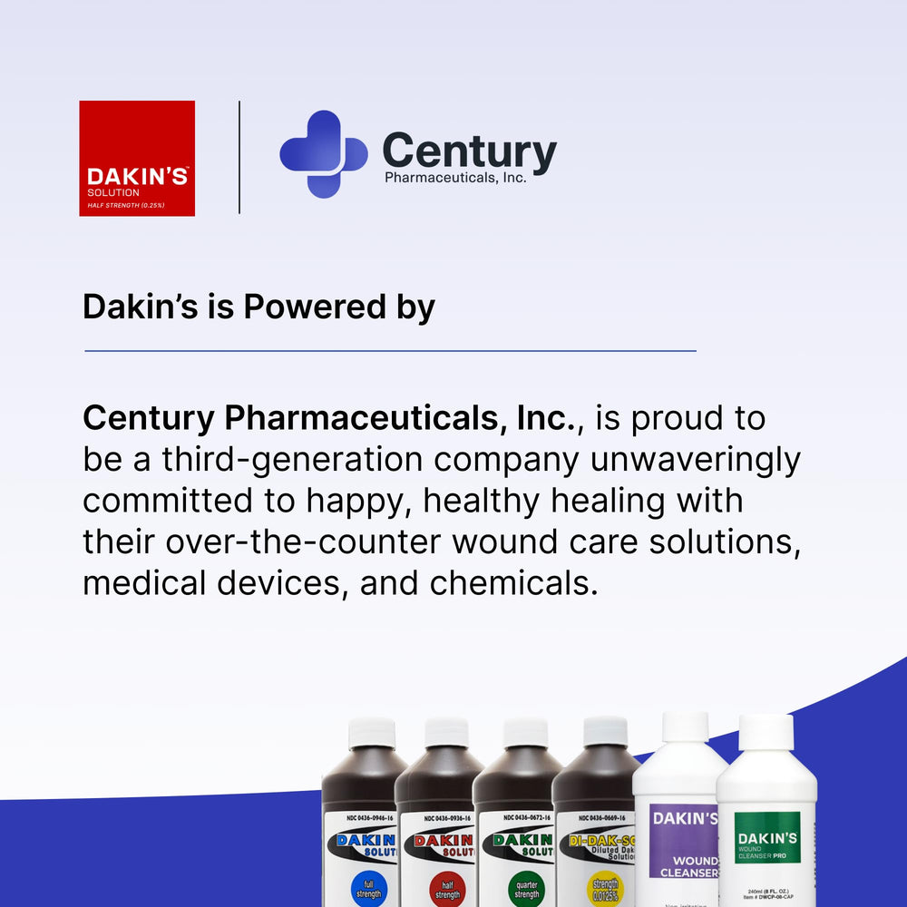 Dakin's enfermera aplicando solución en clínica para cuidado seguro