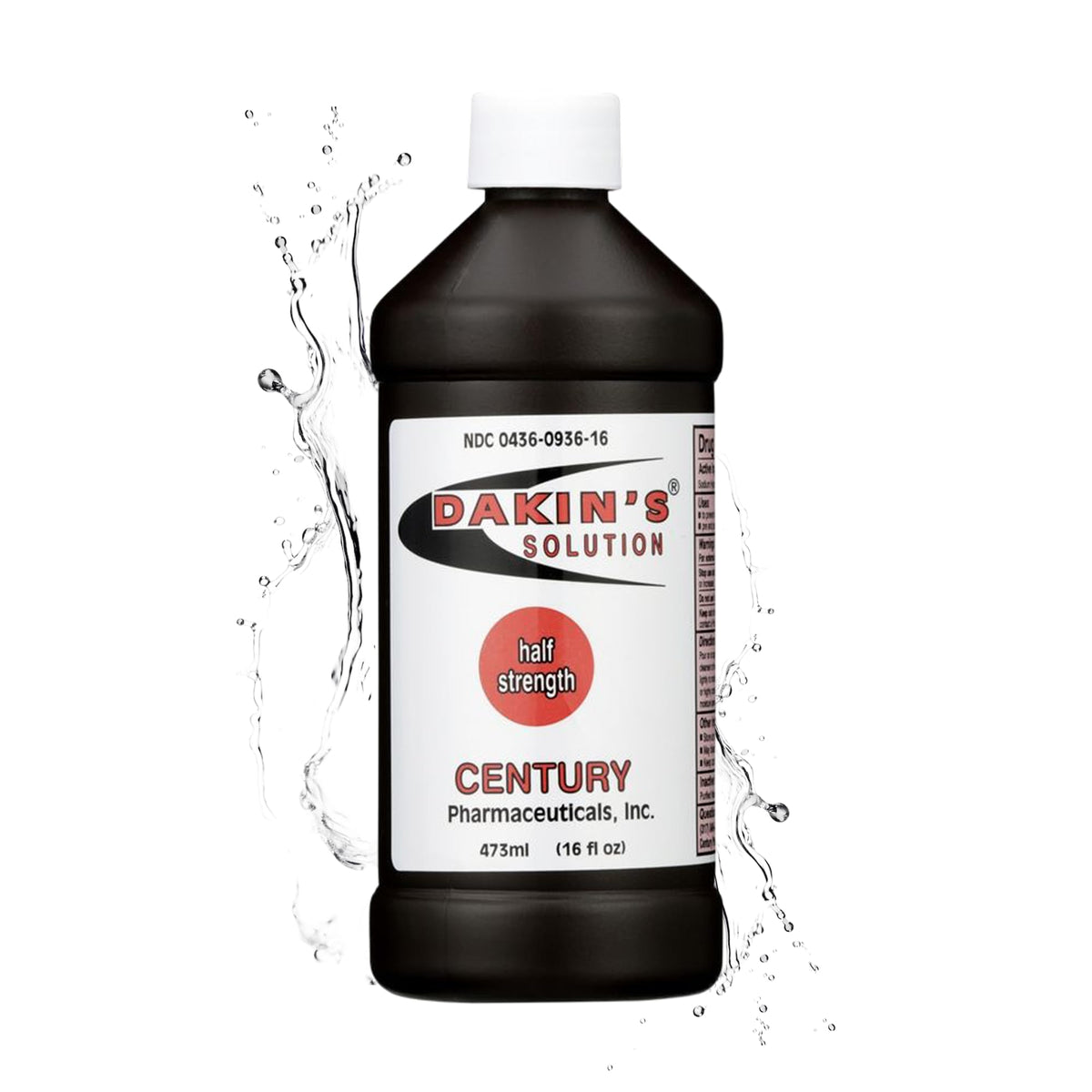 Dakin's botella frontal 16 oz mostrando envase y uso práctico
