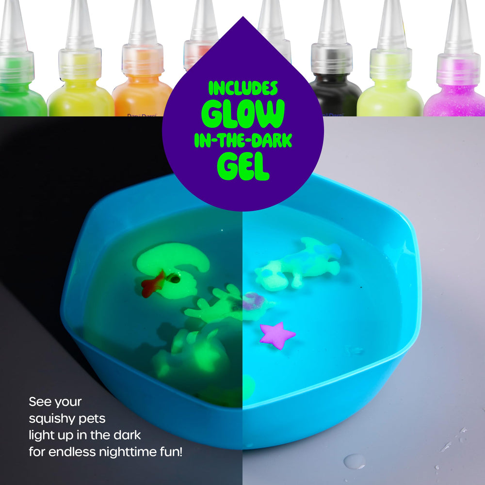 Dan&Darci manos llenando molde con gel para explicar el proceso paso a paso