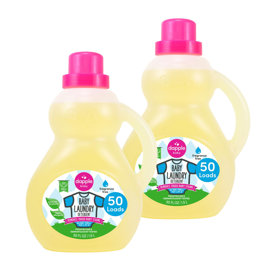 Dapple botella frente mostrando diseño y tamaño familiar para lavado efectivo
