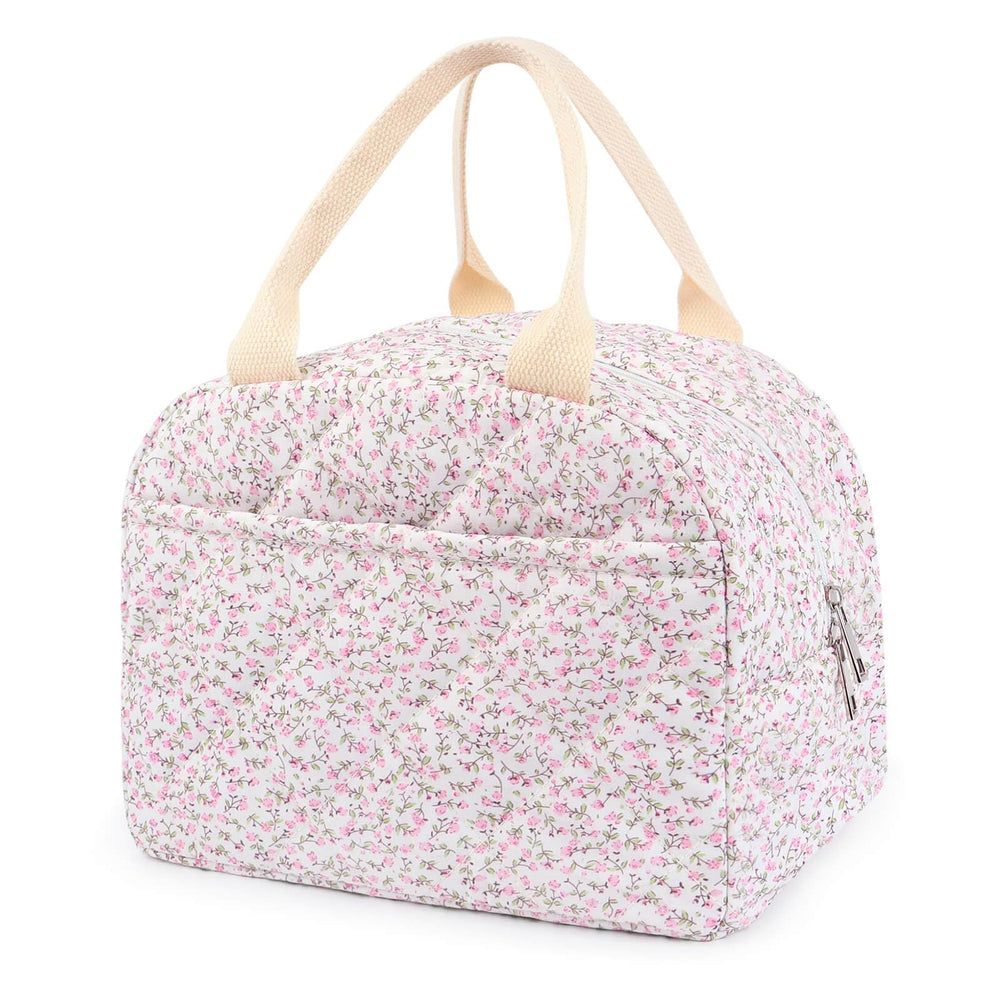 dark swan frontal de la bolsa floral mostrando diseño y capacidad