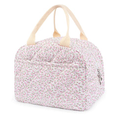dark swan frontal de la bolsa floral mostrando diseño y capacidad