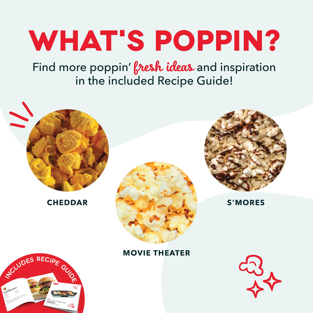Dash palomitera en ambiente de cine en casa para reuniones familiares