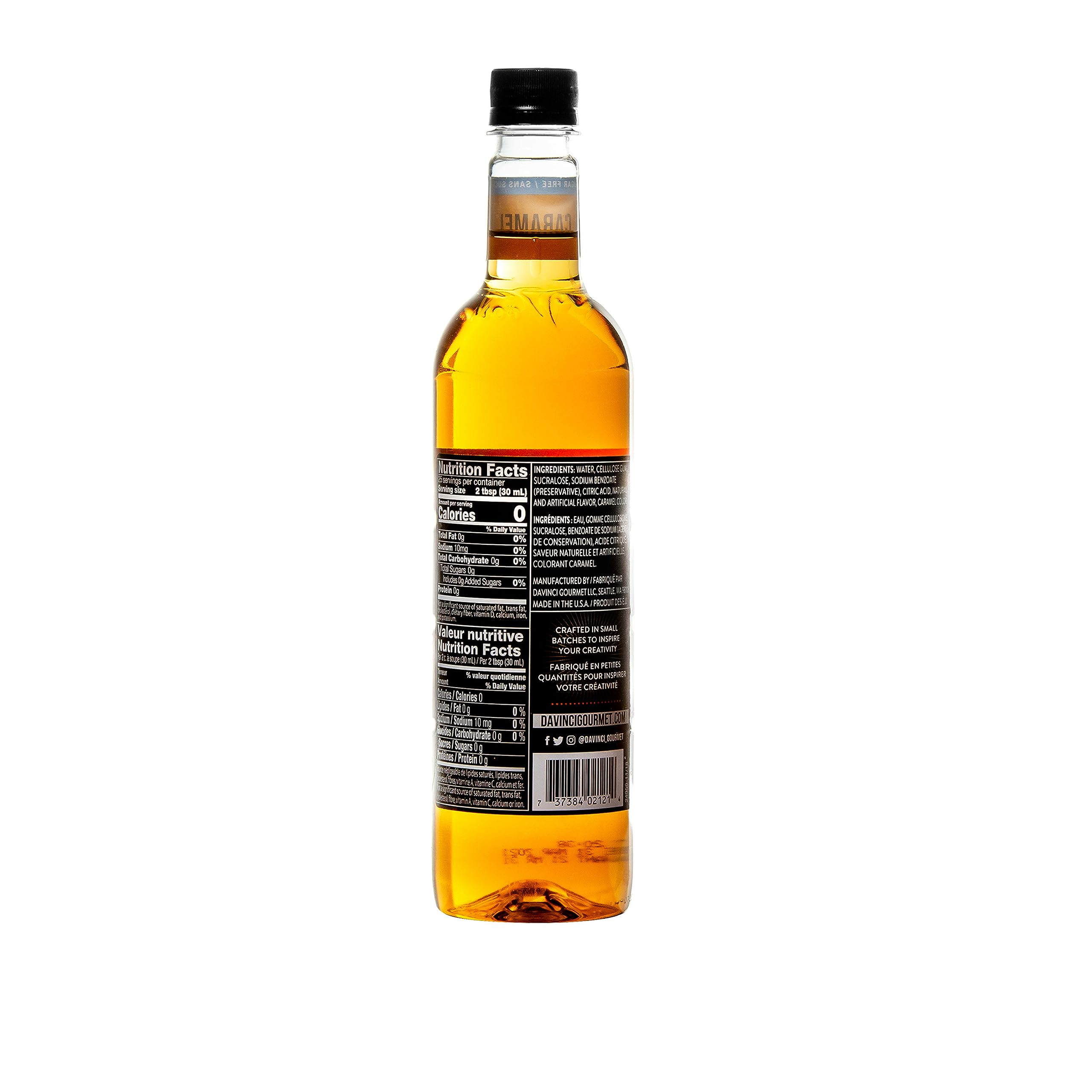 DaVinci Gourmet primer plano del jarabe que destaca textura cremosa