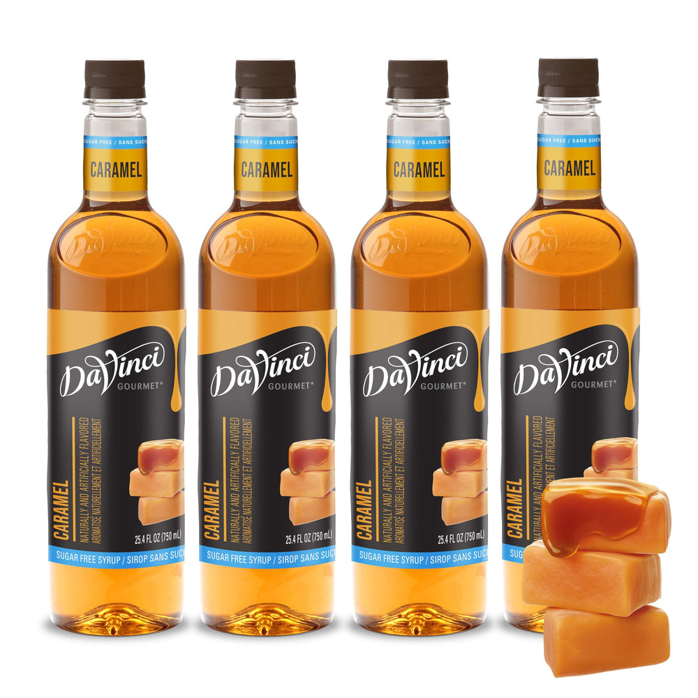 DaVinci Gourmet botella frontal mostrando etiqueta y uso fácil
