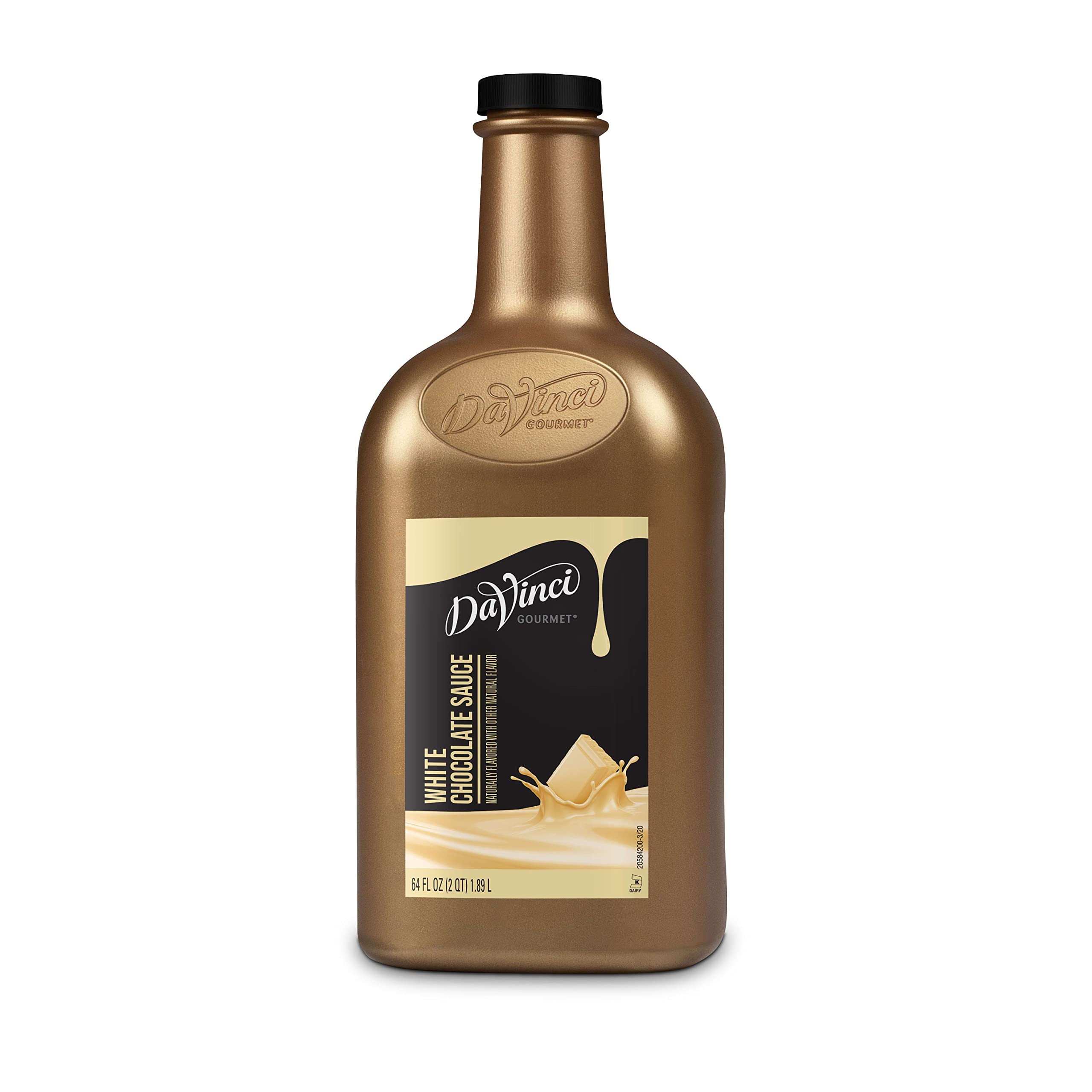 DaVinci Gourmet botella frontal mostrando volumen y diseño, presentación profesional