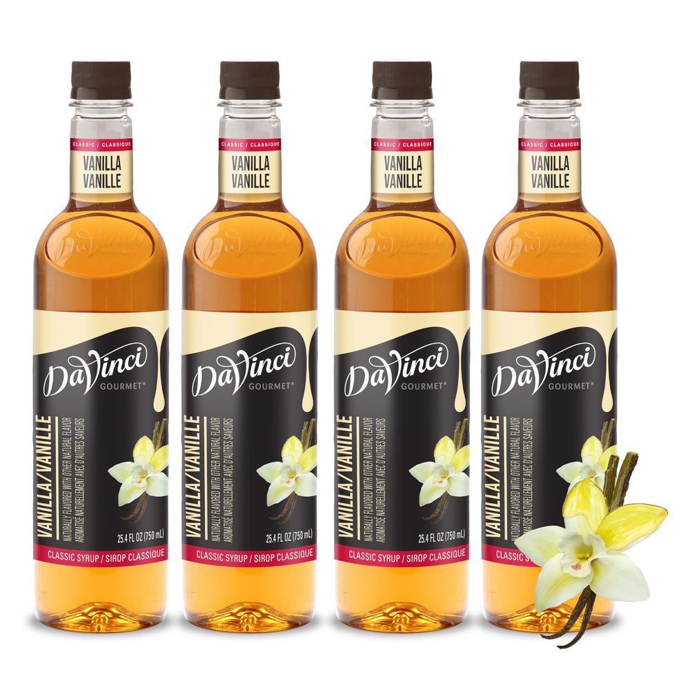 DaVinci Gourmet botella frontal mostrando diseño y cantidad útil