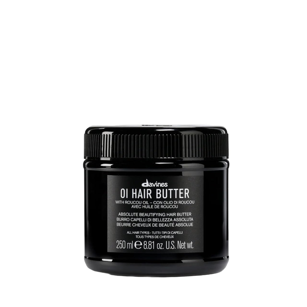 Davines front jar view showing elegant packaging and instant salon-like shine