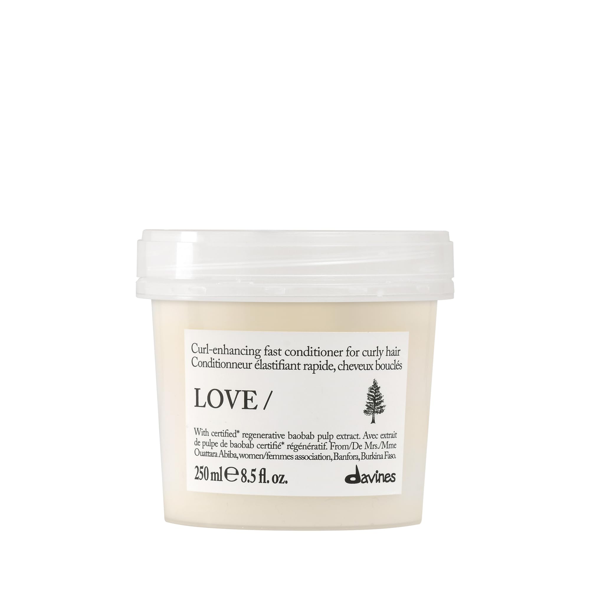 Davines frasco frontal LOVE CURL 250 ml, presentación clara y profesional