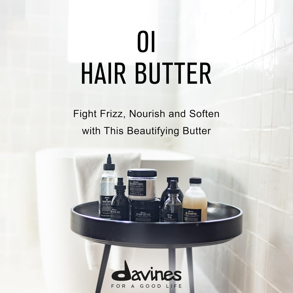 Davines open texture close-up highlighting buttery consistency and smoothness benefit