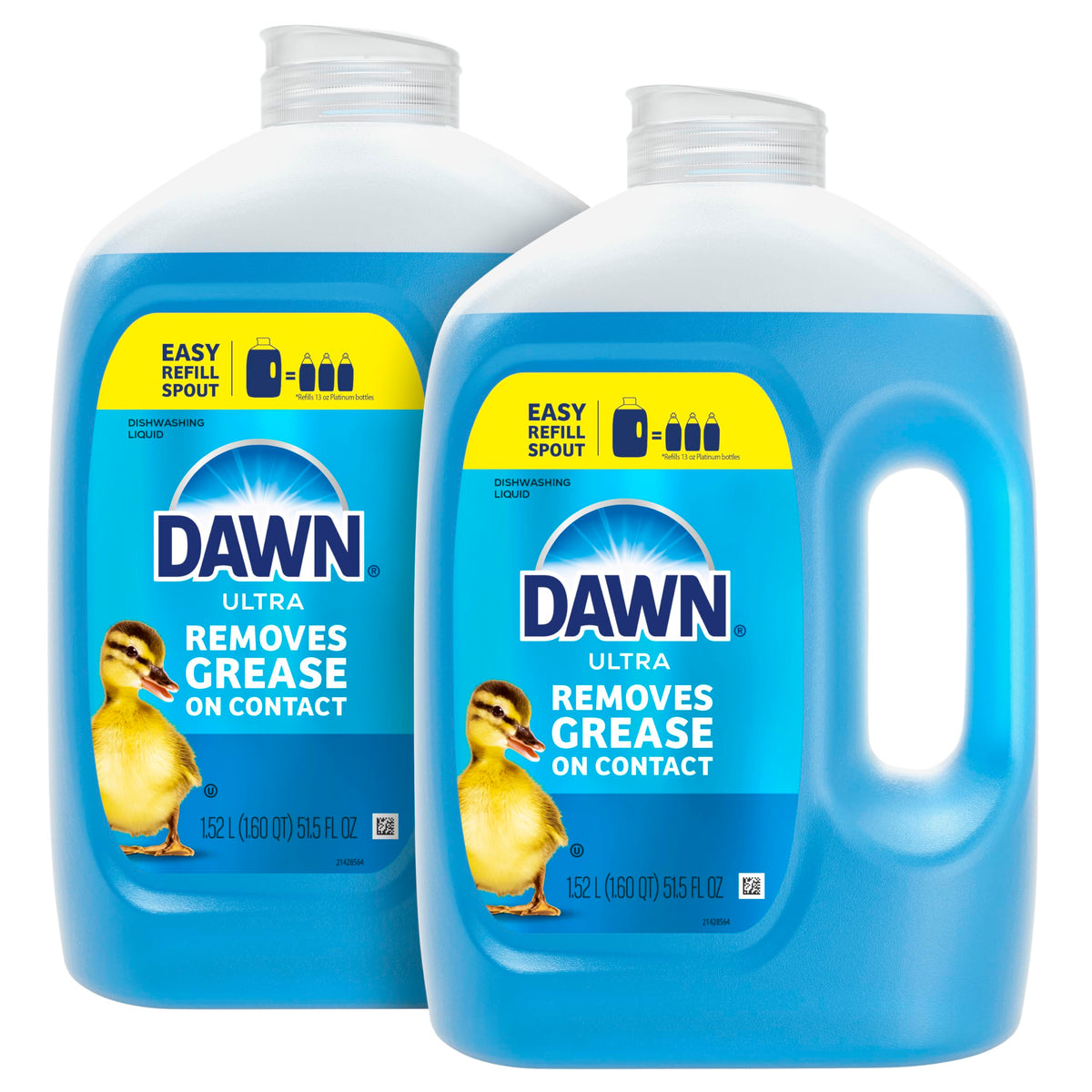 Dawn envase frontal recarga muestra ahorro y potencia