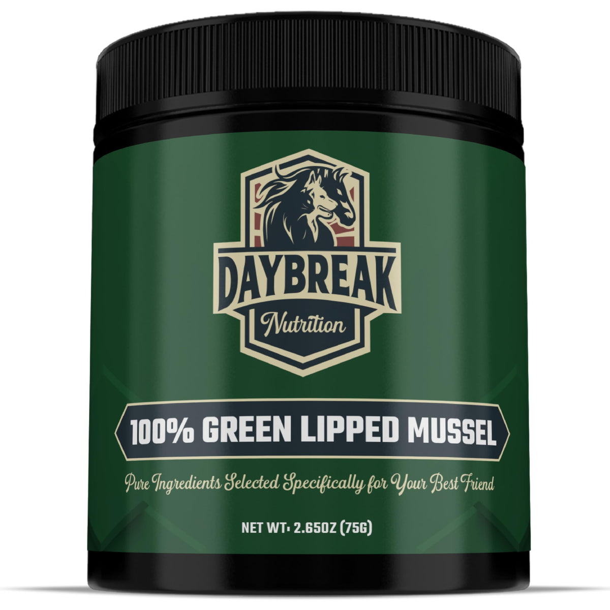 Daybreak Nutrition envase frontal mostrando pureza y uso