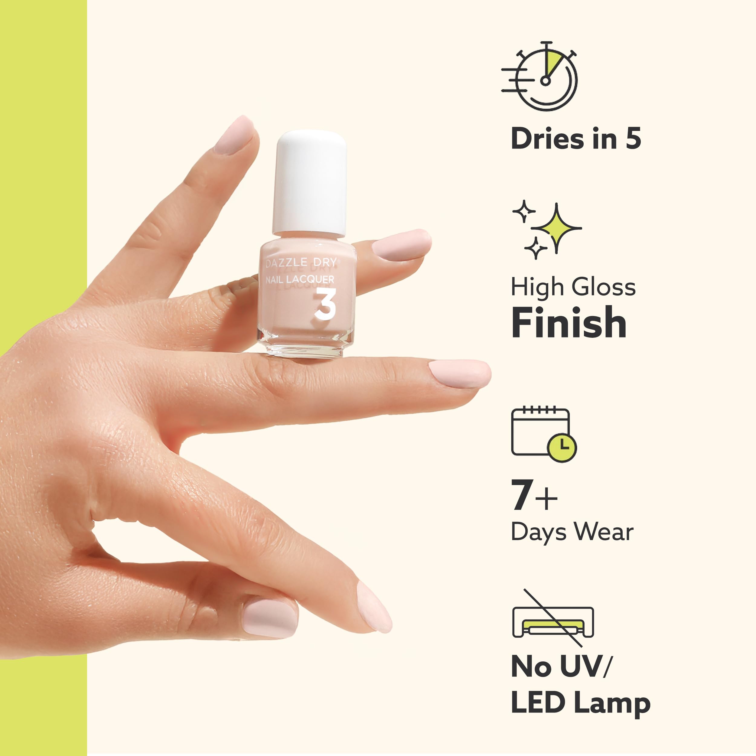 Dazzle Dry ambientación de manicura en casa para un resultado profesional