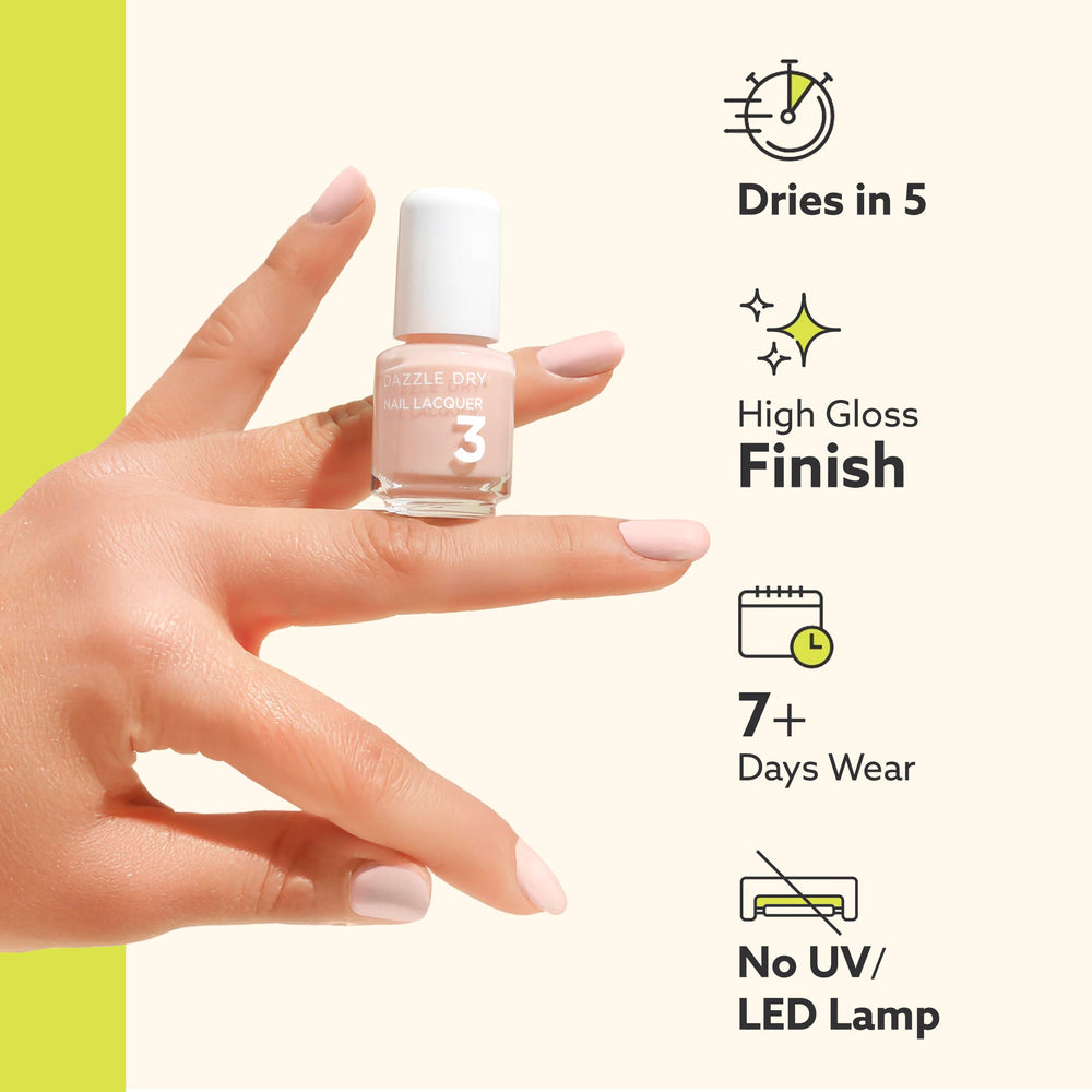 Dazzle Dry ambientación de manicura en casa para un resultado profesional