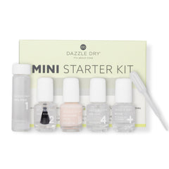 Dazzle Dry kit presentación frontal mostrando todos los frascos y beneficios