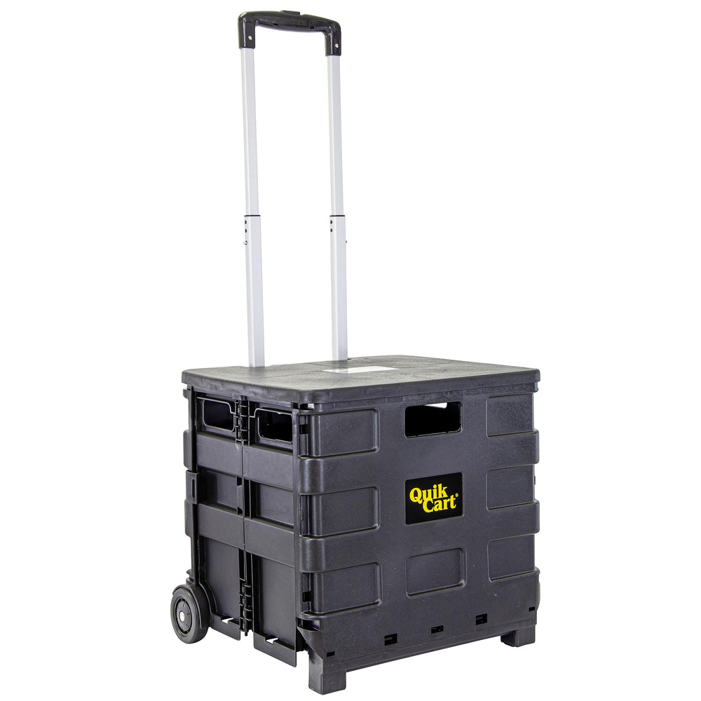 dbest products vista frontal del carrito mostrando capacidad y manejo cómodo