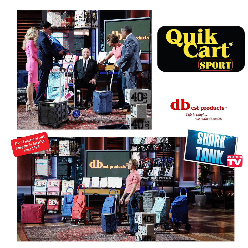 dbest products carrito plegado a 3 pulgadas para almacenamiento compacto