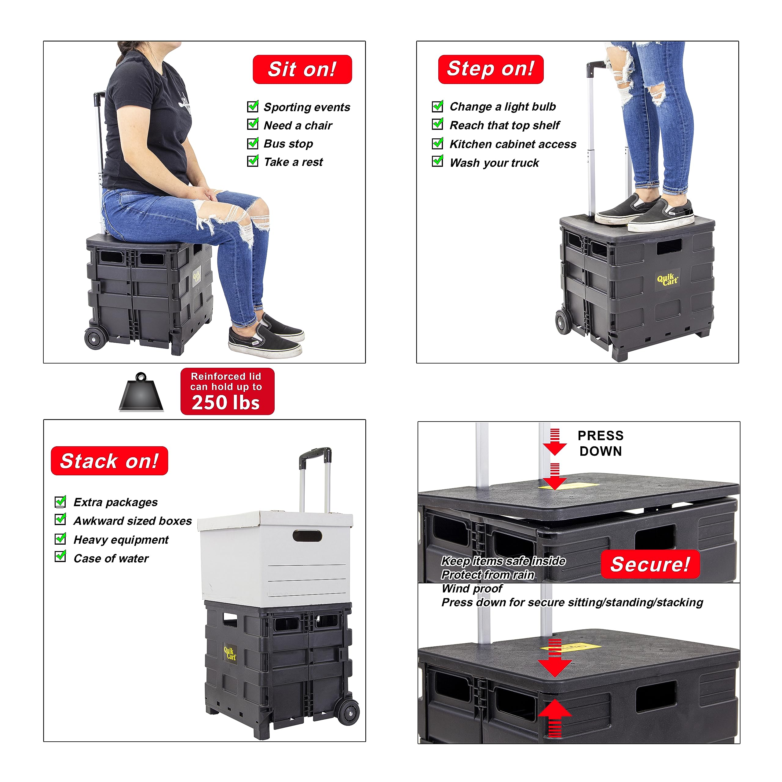 dbest products tapa que funciona como asiento robusto y multifuncional