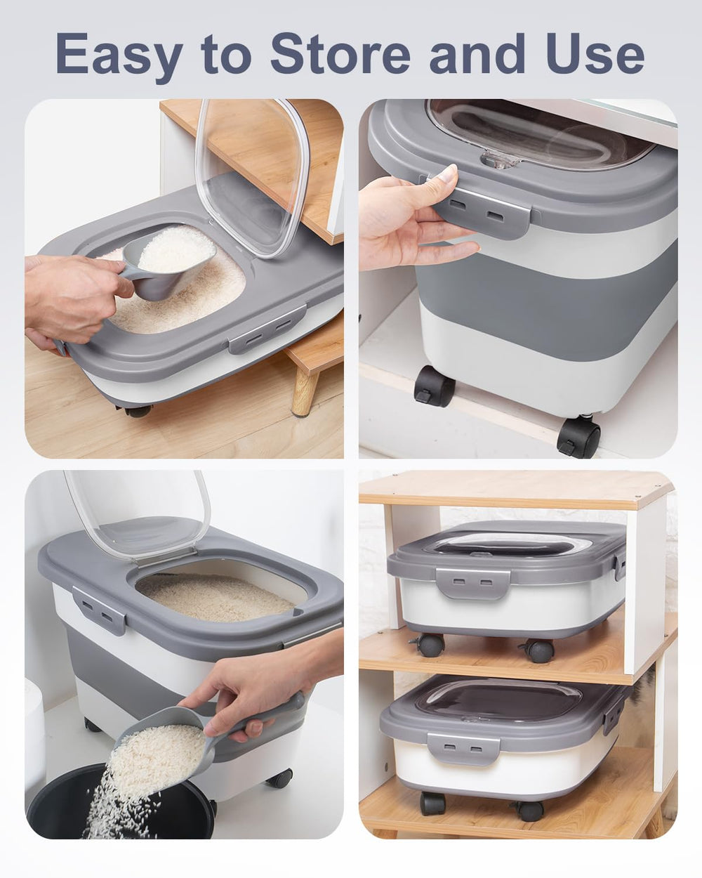 DDMOMMY ruedas desmontables en primer plano para mover con facilidad