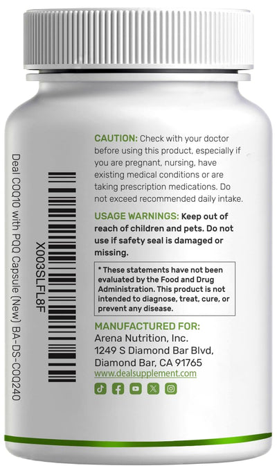 DEAL SUPPLEMENT certificado de laboratorio y control de calidad para garantía