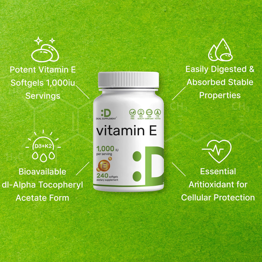 DEAL SUPPLEMENT etiqueta con datos nutricionales y certificación de calidad
