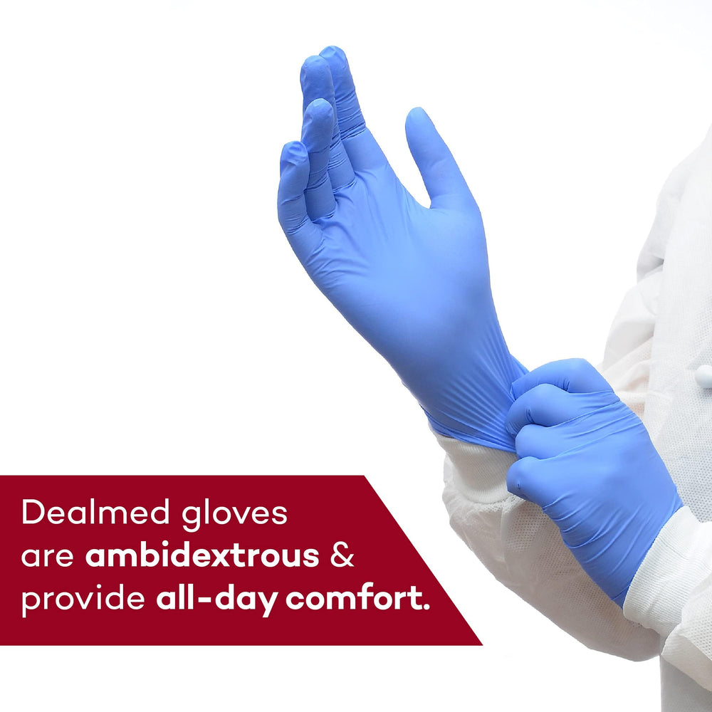 Dealmed guantes nitrilo uso en cocina protegiendo alimentos y manos