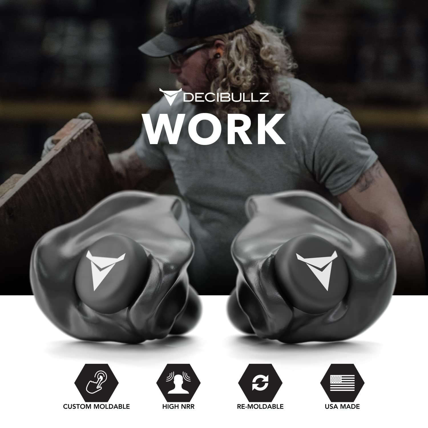 Decibullz puntas triple aleta y espuma para diferentes niveles de sellado