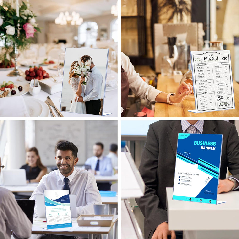 DECOHOBO on a restaurant counter showing attractive table signage benefit