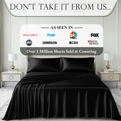 DECOLURE sheets on 15-inch mattress for scale showing deep pocket compatibility benefit