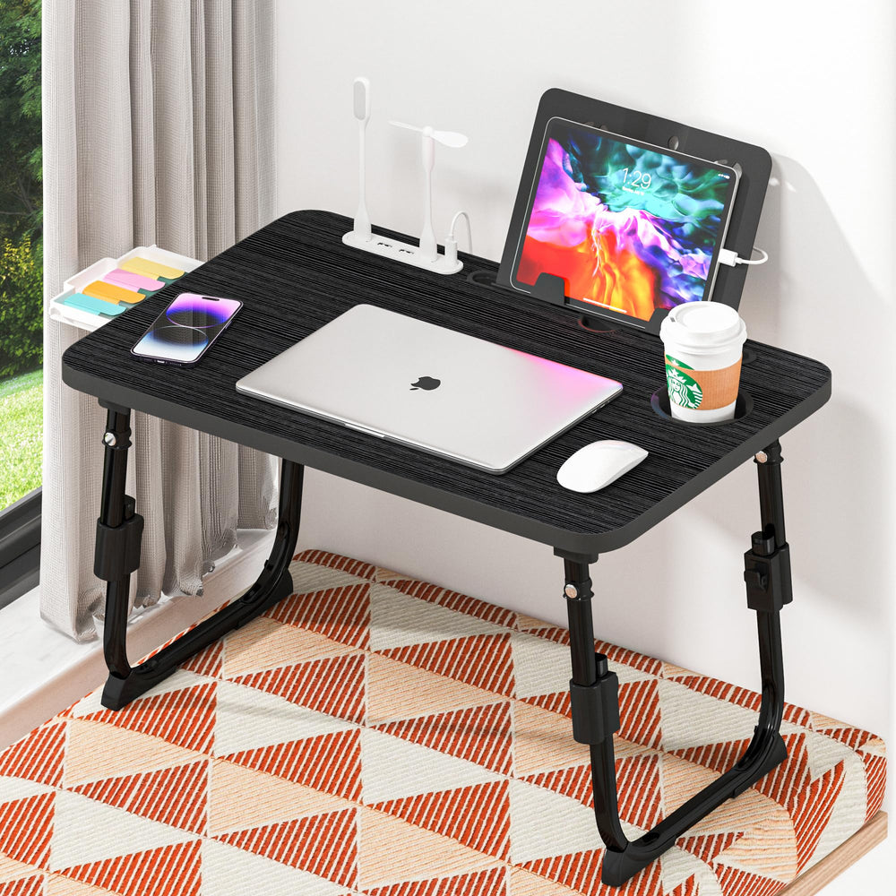 DECOSIS non-slip rubber feet gripping a mattress to show wobble-free benefit