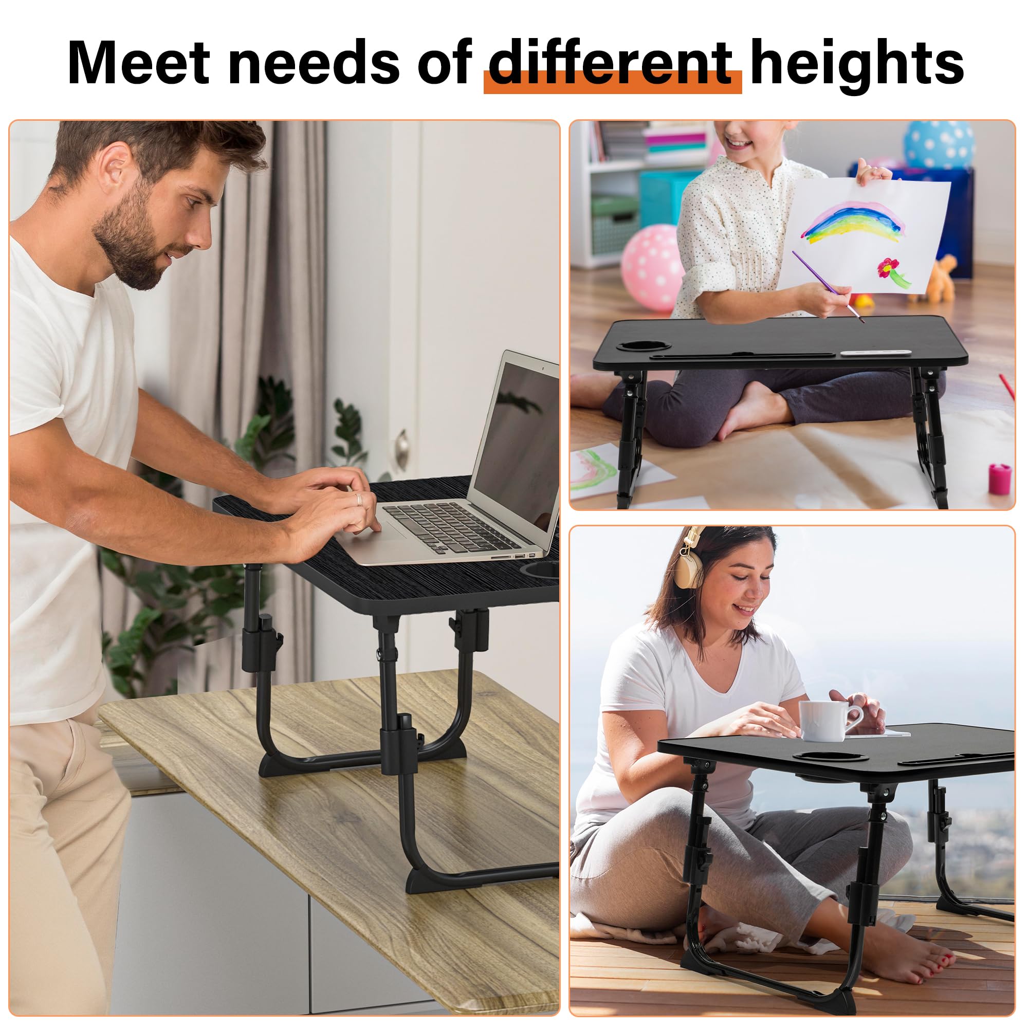 DECOSIS folded flat for storage illustrating quick portability benefit