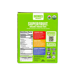 DeeBee's detalle de la textura del puré de fruta orgánico, evidencia de ingredientes reales