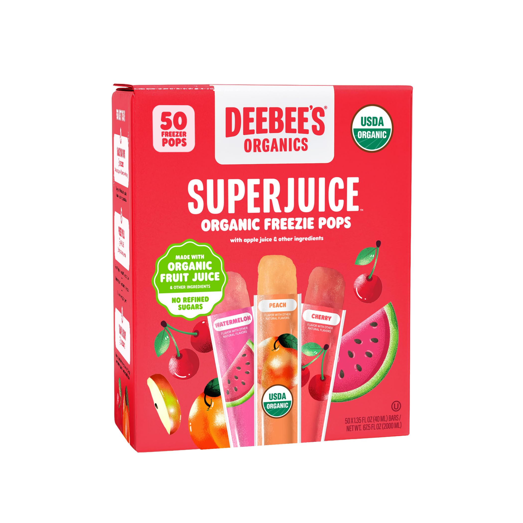 DeeBee's imagen frontal del paquete mostrando variedad y conveniencia