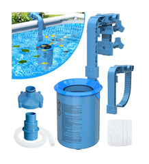 DeeprClean skimmer frontal con 3 socks, captura efectiva de hojas