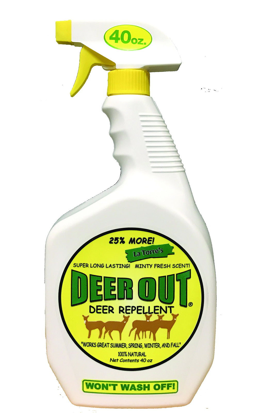 Deer Out envase frontal listo para usar, protección práctica contra ciervos