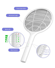 DEEZEE handheld racket in use outdoors controlling pests
