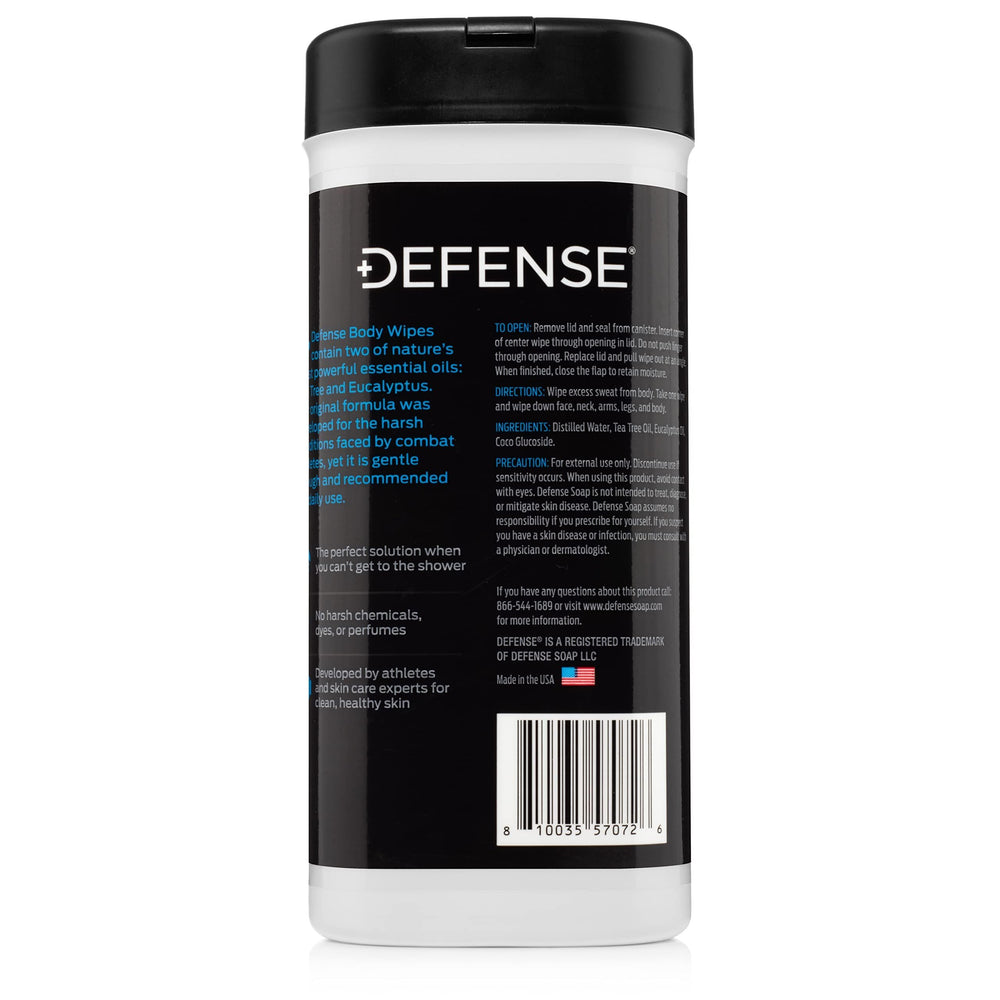 Defense Soap toallitas dentro de una tienda de campaña para higiene outdoor