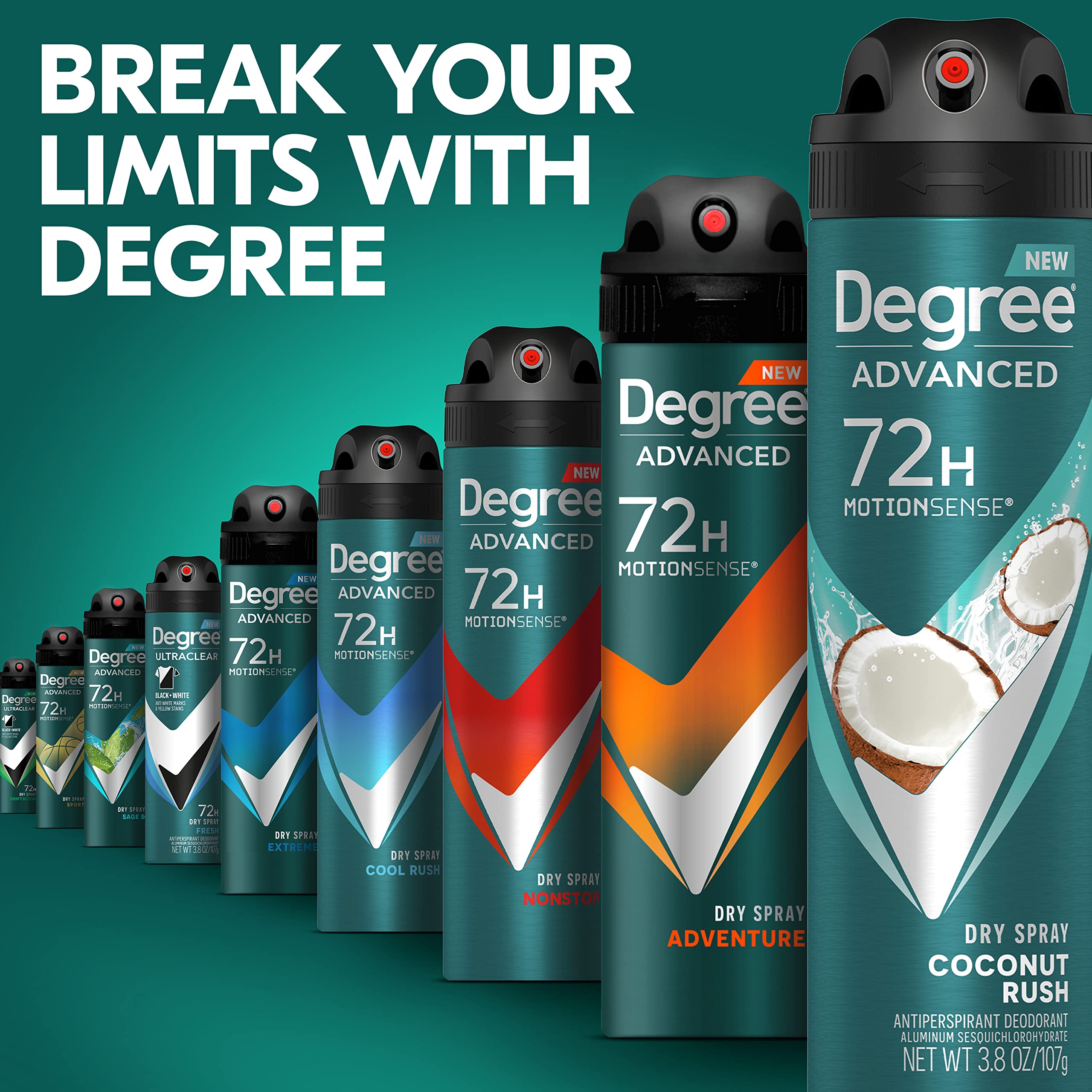 Degree Coconut Rush en uso en gimnasio destacando protección activa durante ejercicio
