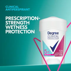 Degree Clinical persona aplicando la barra en vestidor, confianza y frescura