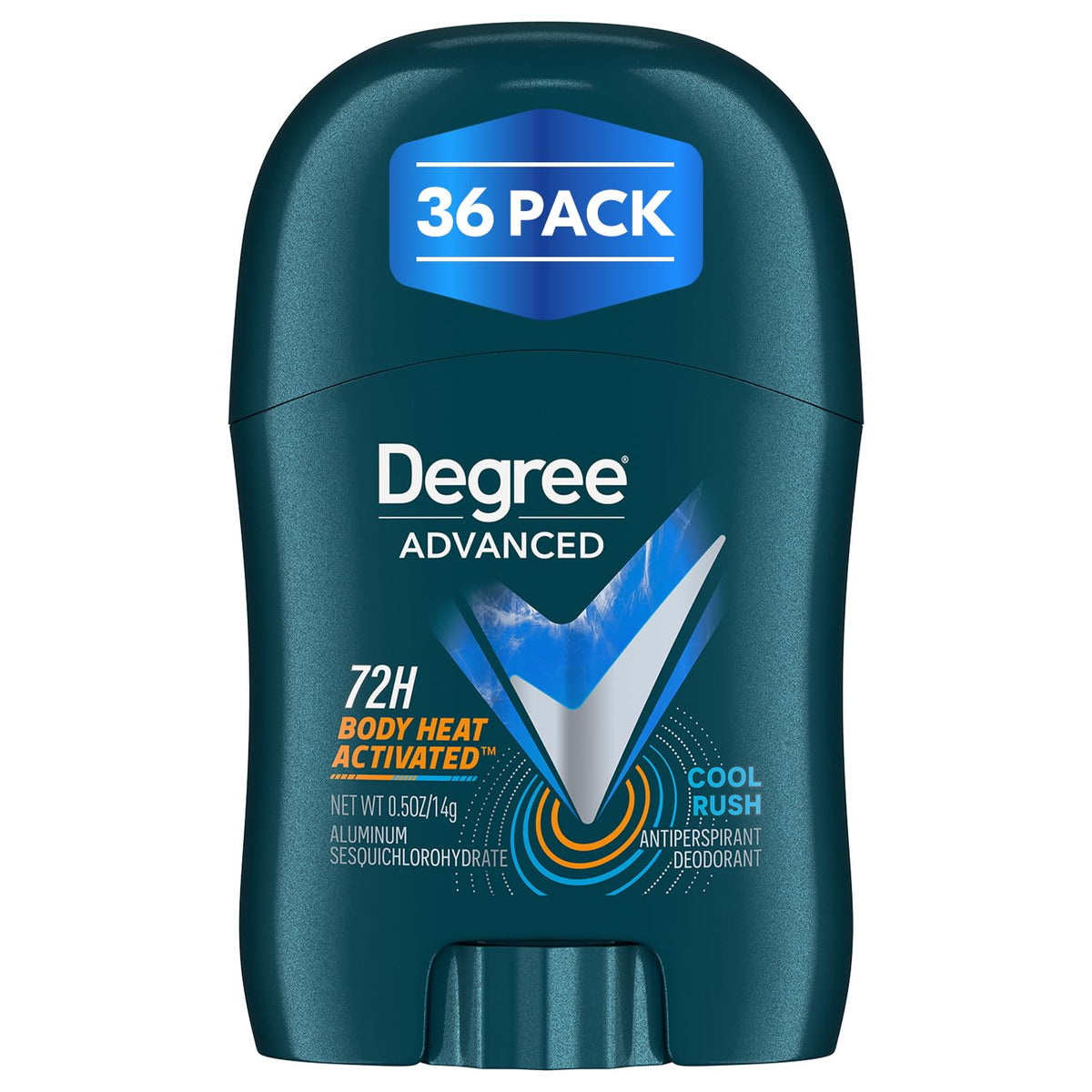 Degree desodorante mini Cool Rush frente muestra portabilidad y protección